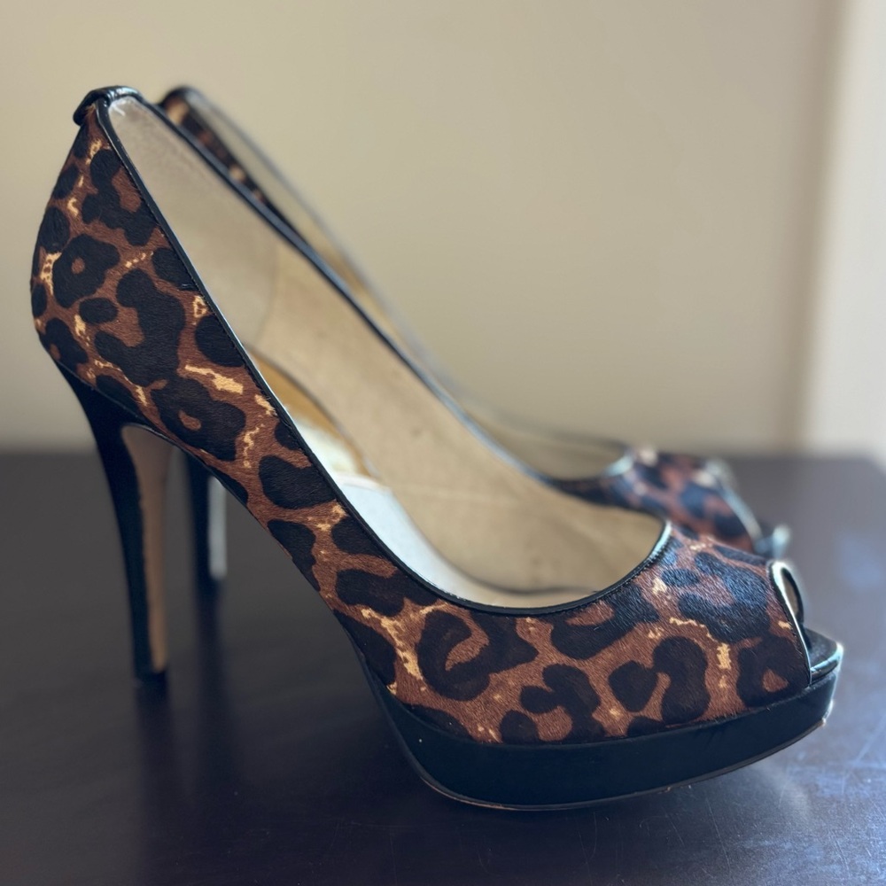 Michael Kors Leopard Print Heels 8.5